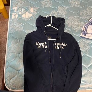 COPY - Dark blue logo full zip hoodie from Abercrombie & Fitch